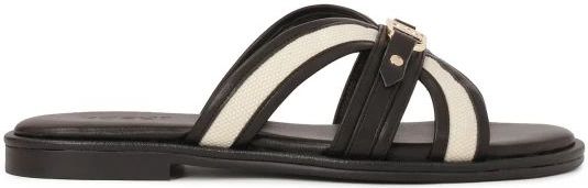 Kazar - Schoenen - Dames - Zwart - Leer - Comfortabele Teenslippers