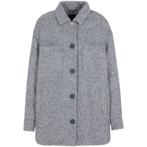 Armani Exchange, Heren, Jassen, Grijs, Maat: M Poliester,