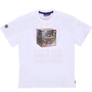 Octopus, Heren, Tops, Wit, Maat: S Katoen,