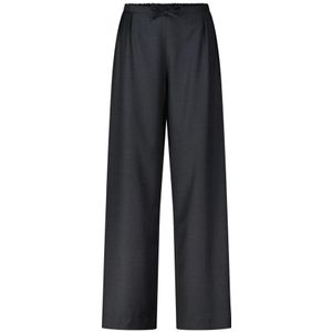 Loulou Studio, Dames, Broeken, Zwart, Maat: L Wol,