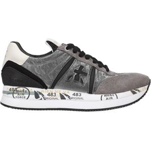 Premiata Zilveren Sneakers Stijlvol Ontwerp , Gray , Dames , Maat: 40 EU