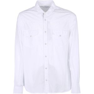 Original Vintage, Heren, Overhemden, Wit, Maat: M