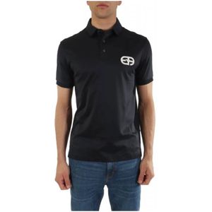 Emporio Armani, Heren, Tops, Blauw, Maat: L Jersey,