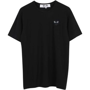 Comme des Garçons Play, Heren, Tops, Zwart, Maat: XL Katoen,