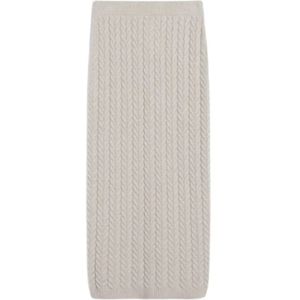 Max Mara, Dames, Rokken, Beige, Maat: L Wol,
