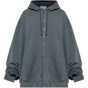 Maison Margiela, Heren, Sweatshirts & Hoodies, Grijs, Maat: S Katoen,