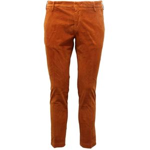 Entre amis, Heren, Broeken, Oranje, Maat: W33 Velours,