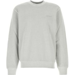 Carhartt Wip, Heren, Sweatshirts & Hoodies, Grijs, Maat: S Katoen,