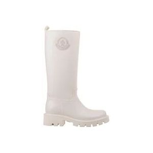 Moncler Witte Waterdichte Kniehoge Laarzen Kickstream , White , Dames , Maat: 36 EU