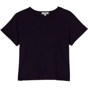 Agolde, Dames, Tops, Zwart, Maat: S Katoen,