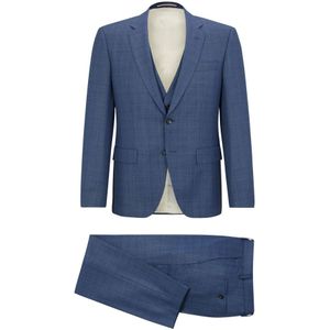 Hugo, Heren, Pakken, Blauw, Maat: XL Wol,