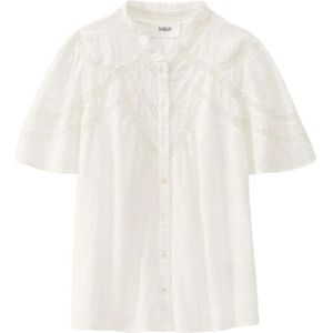 Ba&Sh, Dames, Blouses & Shirts, Wit, Maat: XS Katoen,