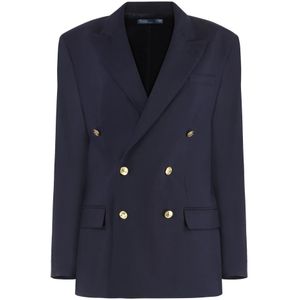 Polo Ralph Lauren - 211952717001 - Jas - Marineblauw - Stretch Wol