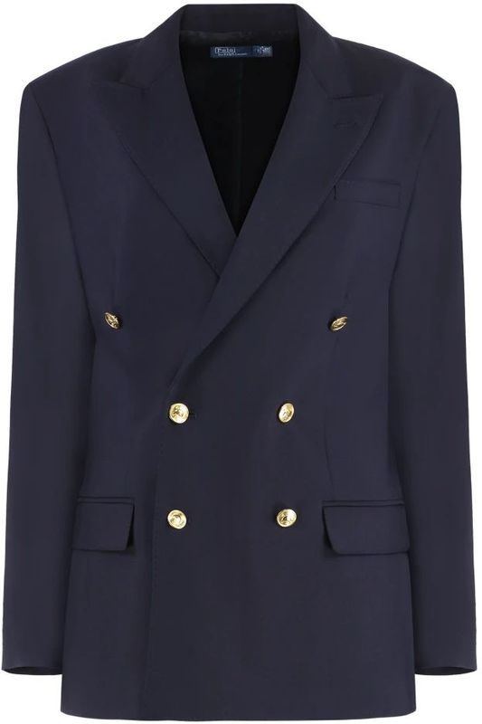 Polo Ralph Lauren - 211952717001 - Jas - Marineblauw - Stretch Wol