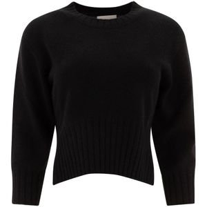 Loulou Studio, Dames, Truien, Zwart, Maat: M Kasjmier,