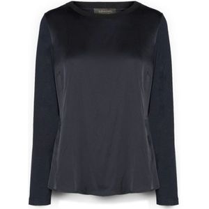 Elena Mirò, Dames, Tops, Blauw, Maat: XS Viscose,