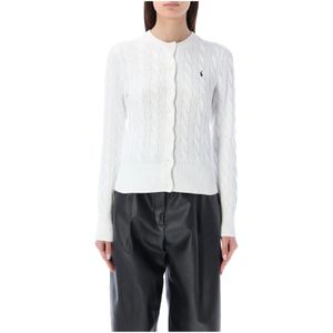 Polo Ralph Lauren, Dames, Truien, Wit, Maat: L Katoen,