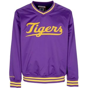 Mitchell & Ness, Heren, Sweatshirts & Hoodies, Paars, Maat: L Satijn,
