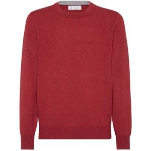 Brunello Cucinelli, Heren, Truien, Rood, Maat: M
