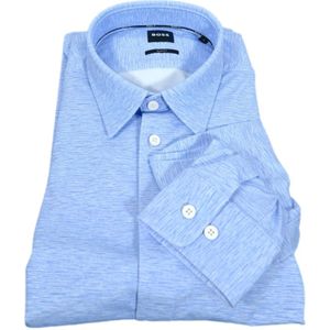 Hugo, Heren, Overhemden, Blauw, Maat: M Polyamide,