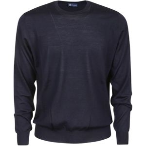 Hindustrie, Heren, Truien, Blauw, Maat: 5XL Wol,