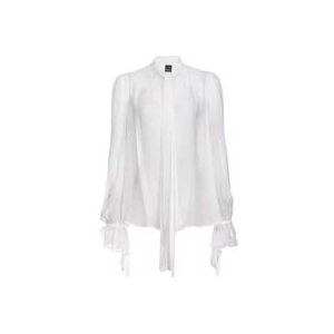 Pinko Witte Hemden voor Vrouwen , White , Dames , Maat: M