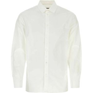 Jil Sander, Heren, Overhemden, Wit, Maat: M Katoen,