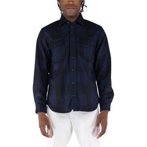 Chesapeake's, Heren, Overhemden, Blauw, Maat: XL Wol,