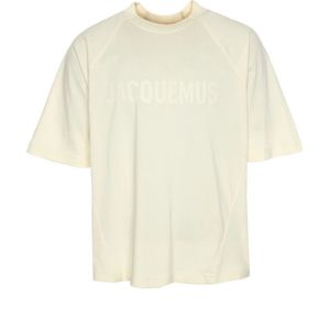 Jacquemus, Heren, Tops, Beige, Maat: 2XL Katoen,