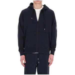 C.p. Company, Heren, Sweatshirts & Hoodies, Blauw, Maat: 2XL Katoen,