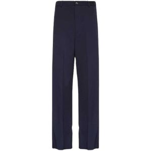 Balenciaga, Heren, Broeken, Blauw, Maat: XS Wol,