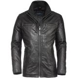 Bugatti - Elegante Leren Jas - Zwart - Heren