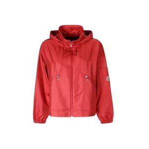 Moncler Korte Parka Jas , Red , Dames , Maat: XS