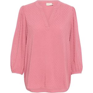 Kaffe, Dames, Blouses & Shirts, Roze, Maat: 3XL Katoen,