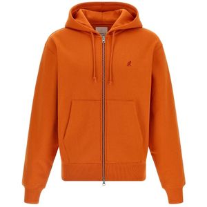 Gramicci, Heren, Sweatshirts & Hoodies, Oranje, Maat: XL Katoen,