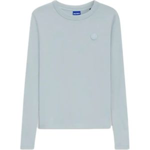 HUGO Womenswear - Top - Zwart - Katoen - Lange Mouwen