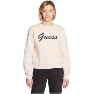 Guess - Alona - Sweatshirt - Katoenmix - Lange Mouwen - Strass-logo