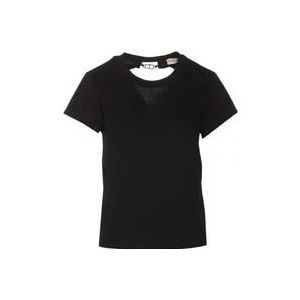 Twinset T-Hemden , Black , Dames , Maat: L
