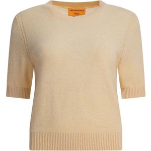 Guest In Residence, Dames, Tops, Beige, Maat: S Kasjmier,