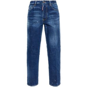 Dsquared2, Dames, Jeans, Blauw, Maat: S Katoen,
