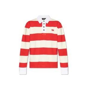 Dsquared2 Polo shirt met lange mouwen , Red , Dames , Maat: M