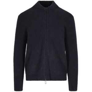 Paolo Pecora, Heren, Truien, Zwart, Maat: M Wol,