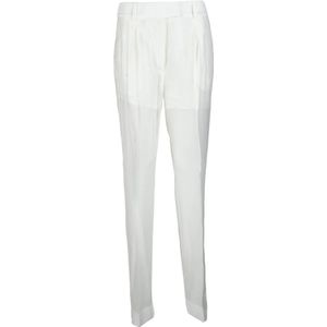 Calvin Klein, Dames, Broeken, Wit, Maat: M Poliester,