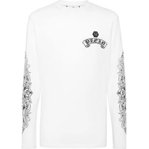 Philipp Plein, Heren, Tops, Wit, Maat: XL Katoen,