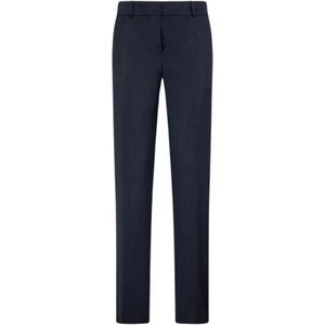 Brooks Brothers, Dames, Broeken, Blauw, Maat: 2XS Wol,