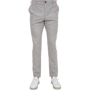 Eleventy, Heren, Broeken, Grijs, Maat: W32 Wol,