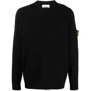 Stone Island, Heren, Truien, Zwart, Maat: XL