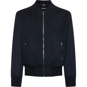 Dolce & Gabbana, Heren, Truien, Blauw, Maat: 2XL Kasjmier,