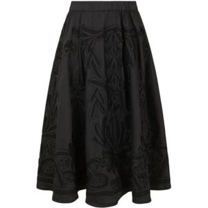 P.a.r.o.s.h., Dames, Rokken, Zwart, Maat: S Leer,