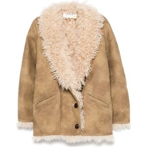 Marant étoile, Dames, Jassen, Beige, Maat: XS Zijde,